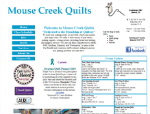 Tablet Screenshot of mousecreekquilts.com
